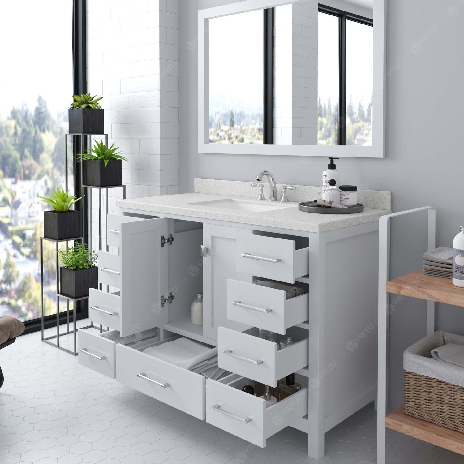 48 single bathroom vanity