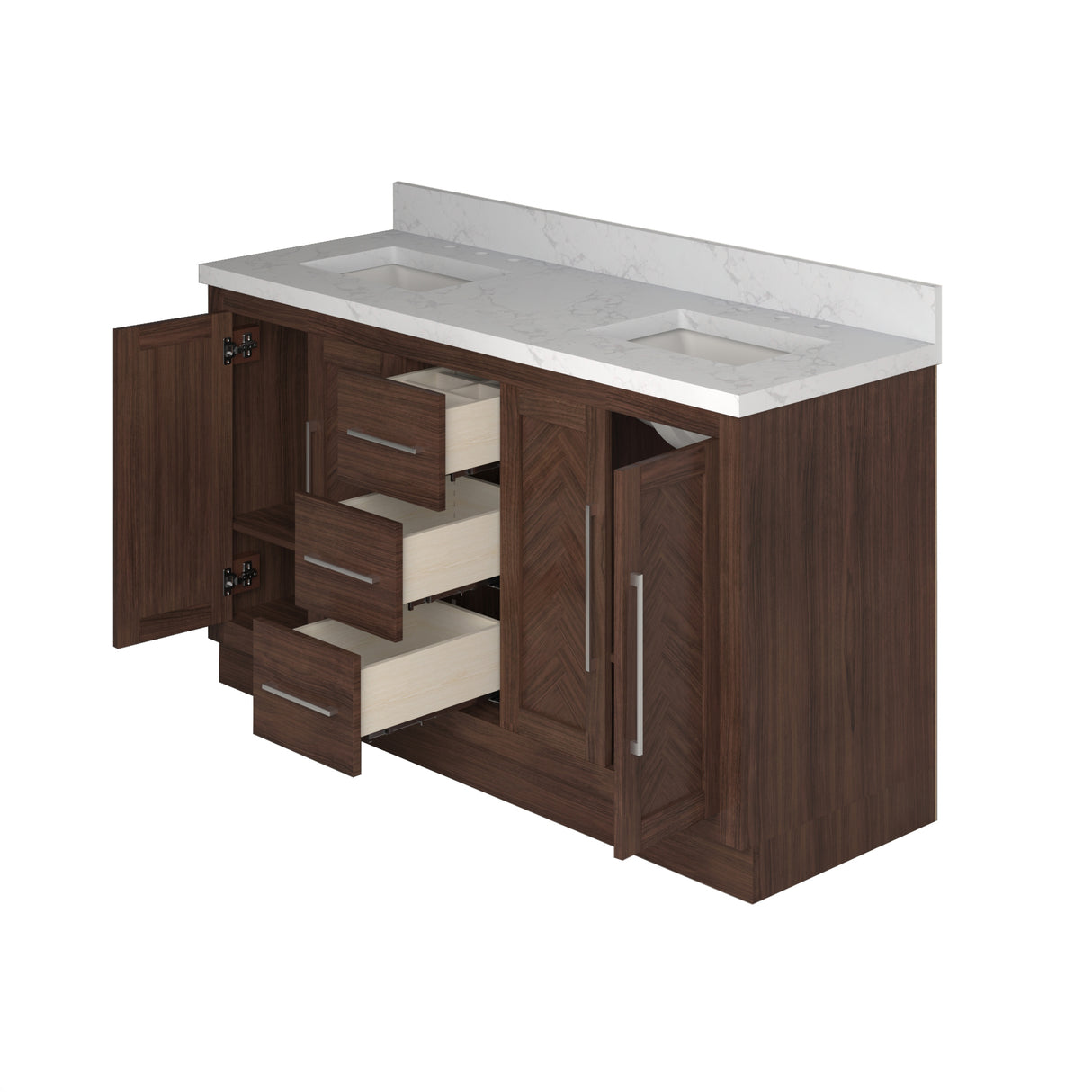 mid century bath vanity