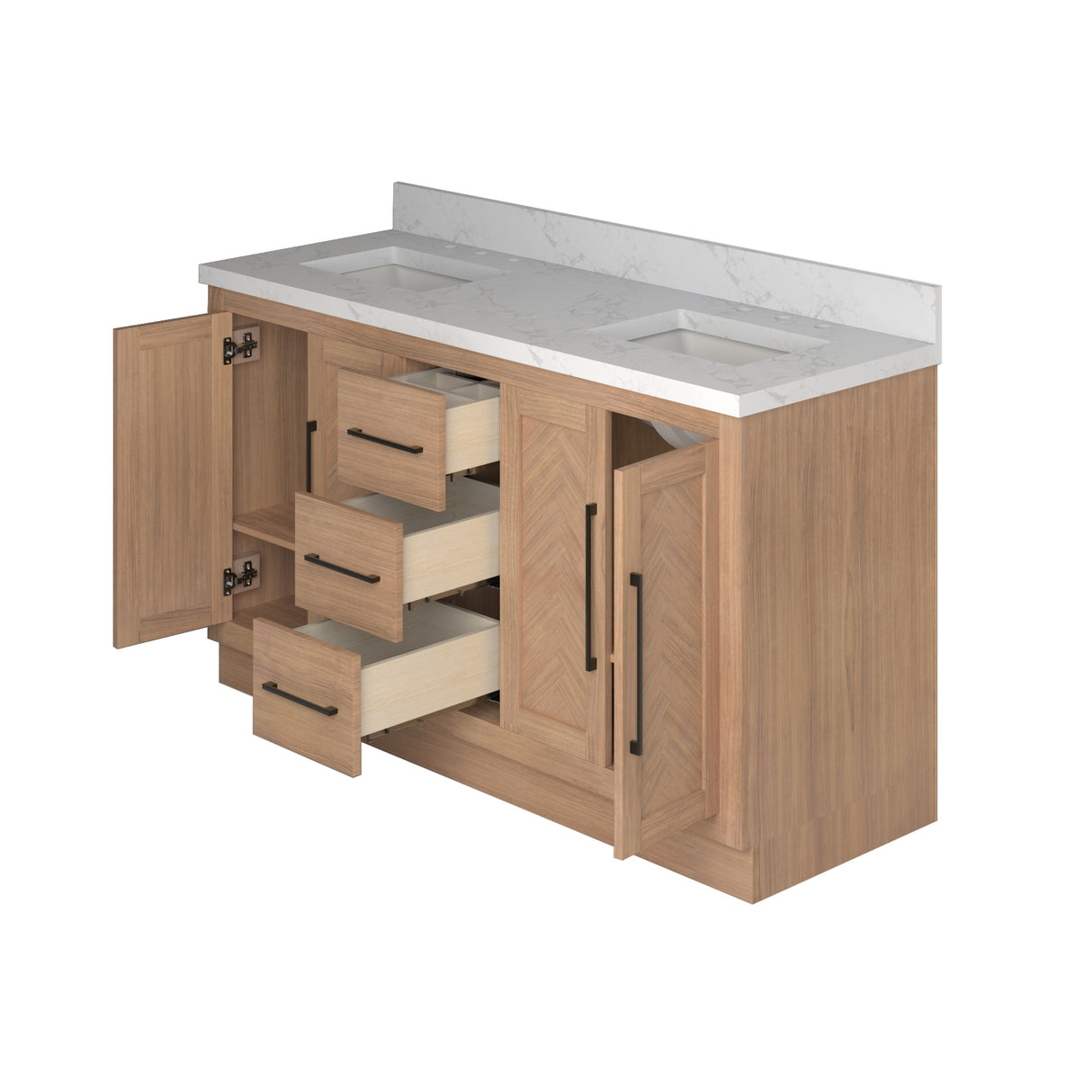 mid century bath vanity