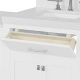 Caroline Parkway 57" Bathroom Vanity with Side Cabinet and Sink