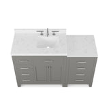 Caroline Parkway 57" Modern Bathroom Vanity with Sink and Cultured Marble Top
