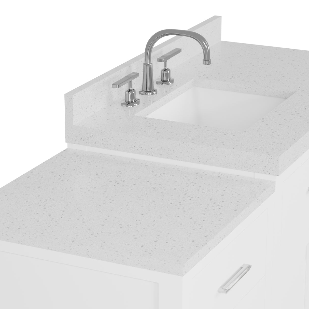 Caroline Parkway 57" Bathroom Vanity with Side Cabinet and Sink