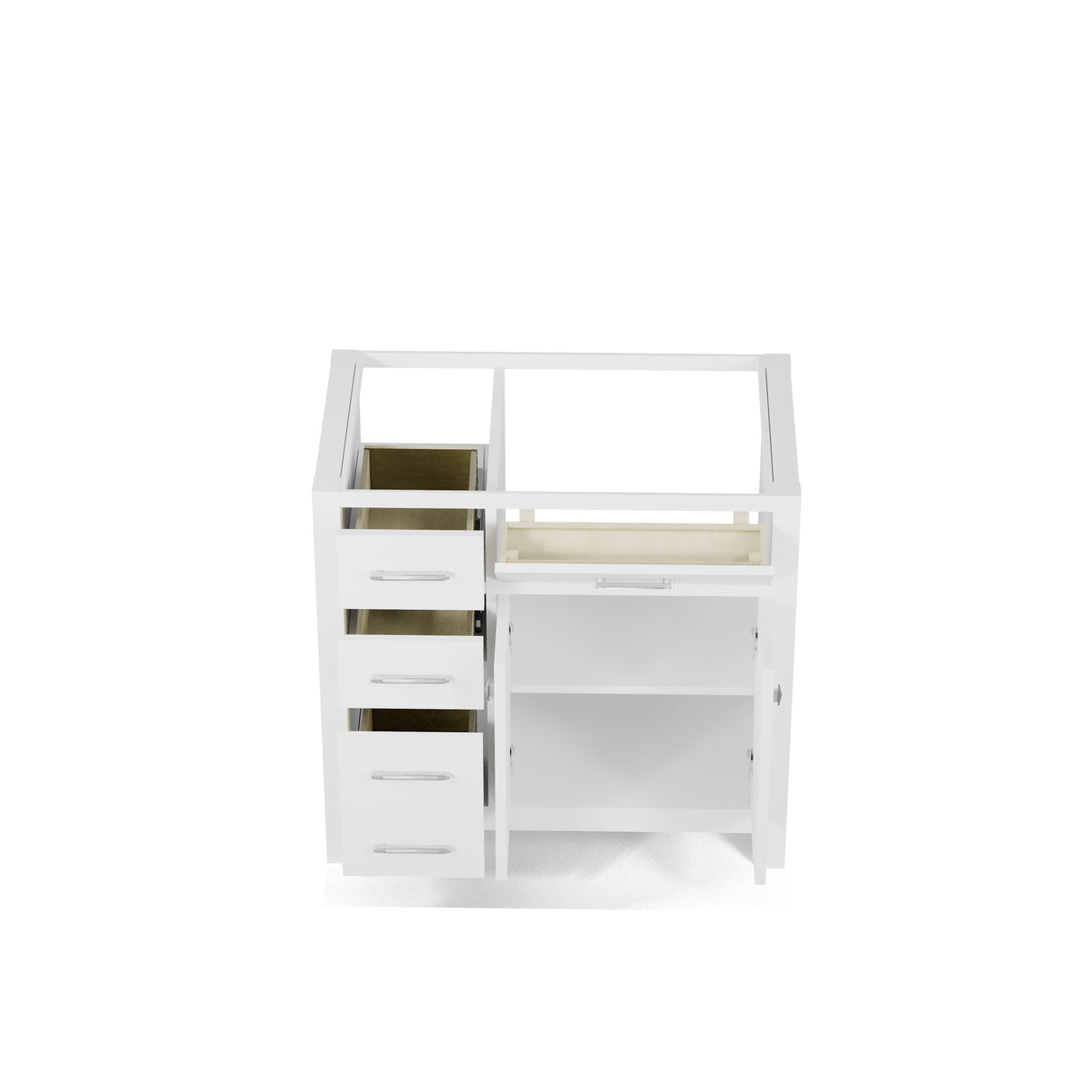 Caroline Parkway 36" Left Single Bathroom Vanity Cabinet Only