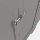Caroline Parkway 57"  Bathroom Vanity Cabinet with Sink and White Quartz Top