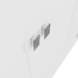 Caroline Parkway 78" Double Bathroom Vanity Cabinet with Sink and White Quartz Top
