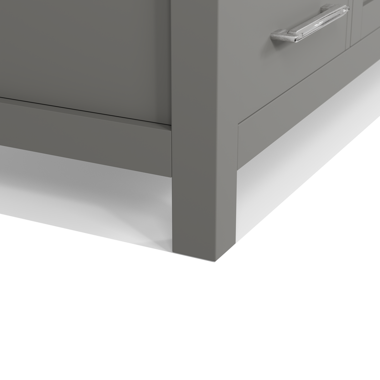 Caroline 60" Single Bathroom Vanity Cabinet with Sink and Cultured Marbled Top