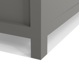 Caroline Avenue 72" Double Bathroom Vanity Cabinet with Sink and White Quartz Top