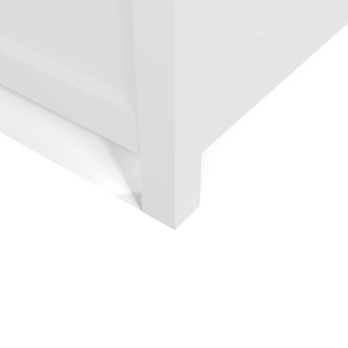 Caroline Parkway 36" Powder Room Bath Vanity Cabinet with Sink and White Quartz Top