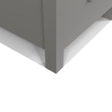 Caroline Parkway 57" Bathroom Vanity with Side Cabinet and Sink
