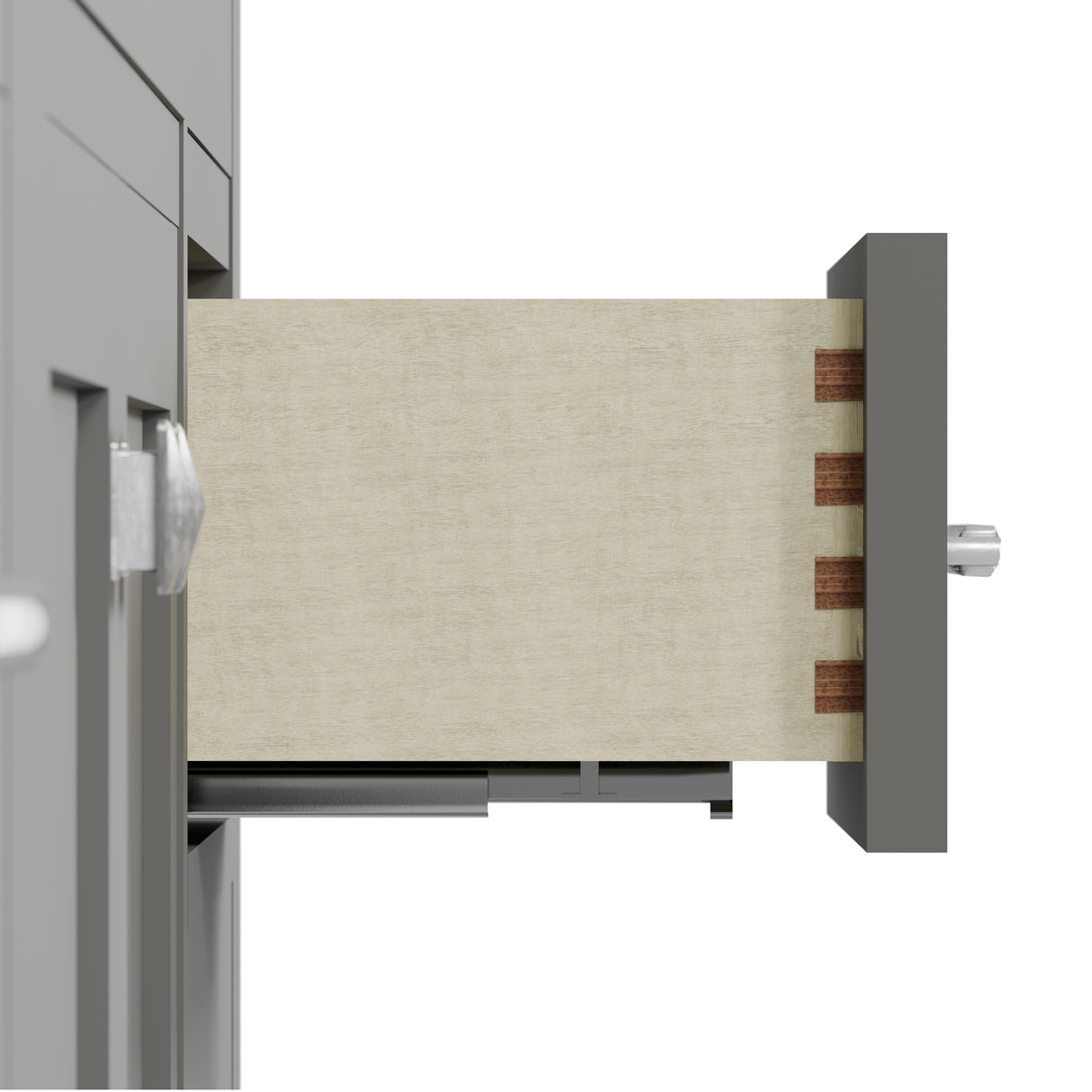 Caroline Parkway 36" Powder Room Bath Vanity Cabinet with Sink and White Quartz Top