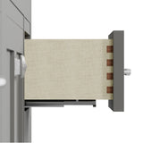 Caroline Parkway 36" Powder Room Bath Vanity Cabinet with Sink and White Quartz Top