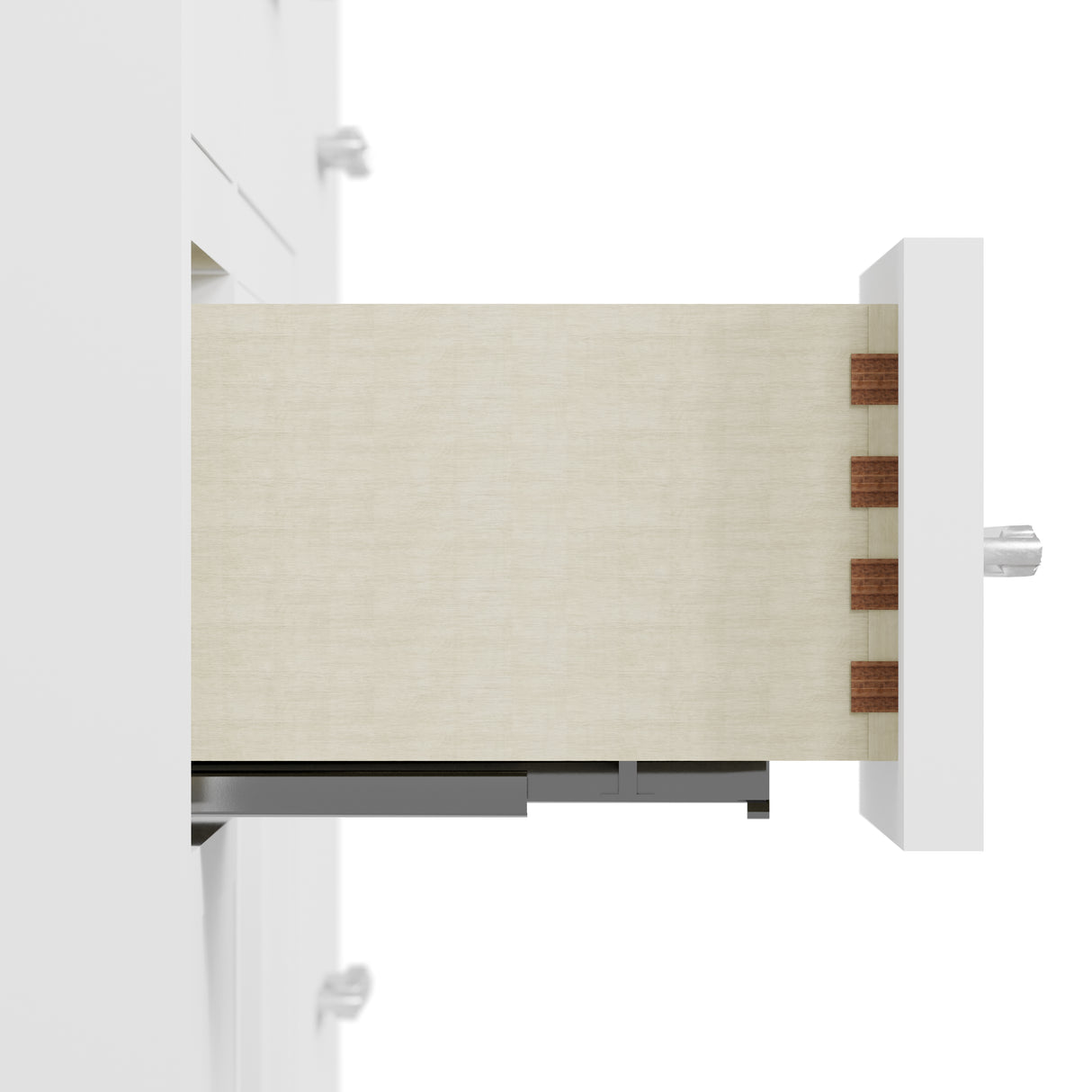 Caroline Parkway 57"  Bathroom Vanity Cabinet with Sink and White Quartz Top