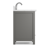 Caroline Avenue 24" Freestanding Single Bathroom Vanity with Sink and Cultured Marble Top