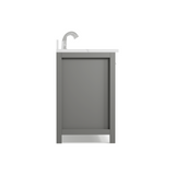 Caroline 60" Double Bathroom Vanity with Sink and Cultured Marble Top