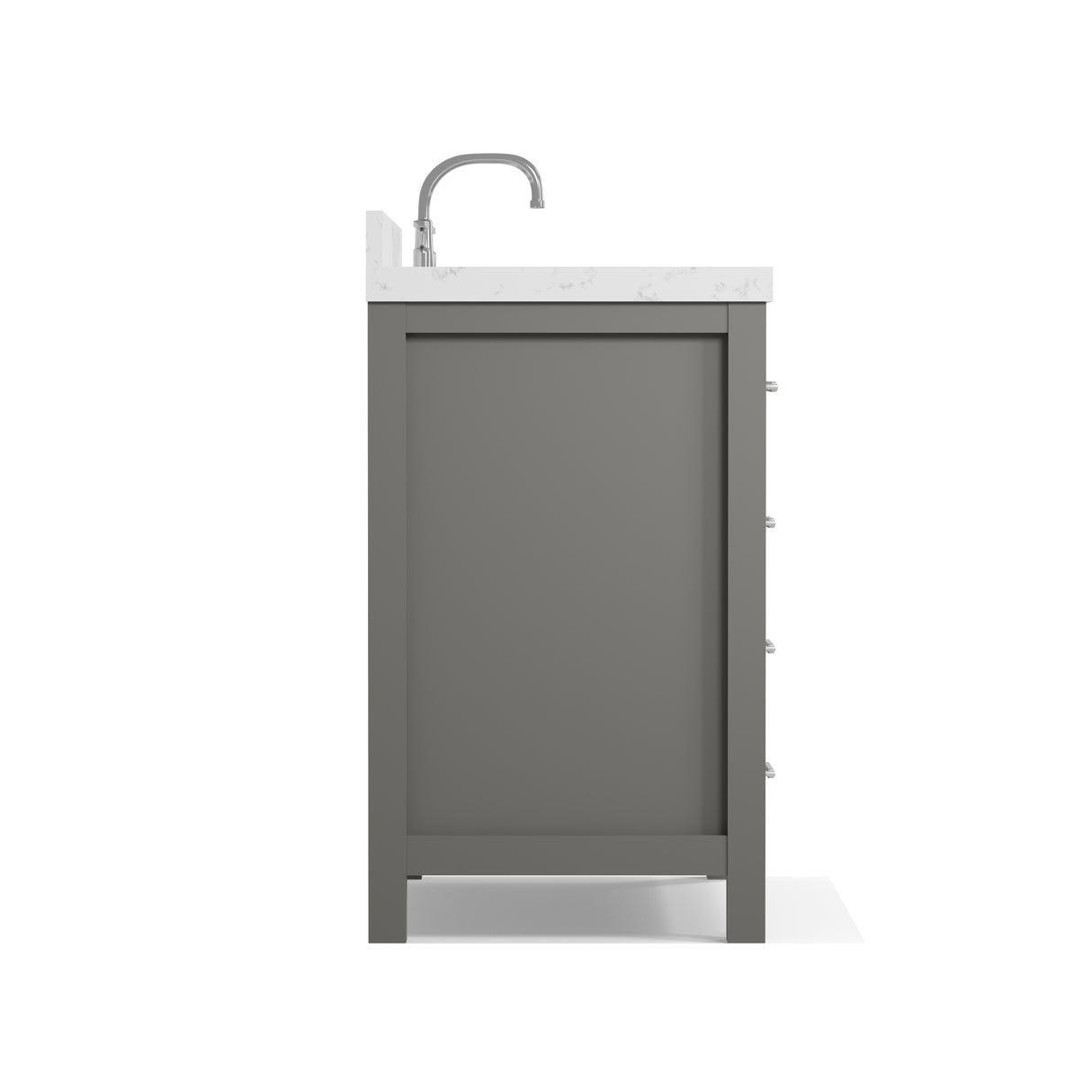 Caroline Parkway 36" Freestanding Bathroom Vanity Cabinet with Sink and Cultured Marble Top