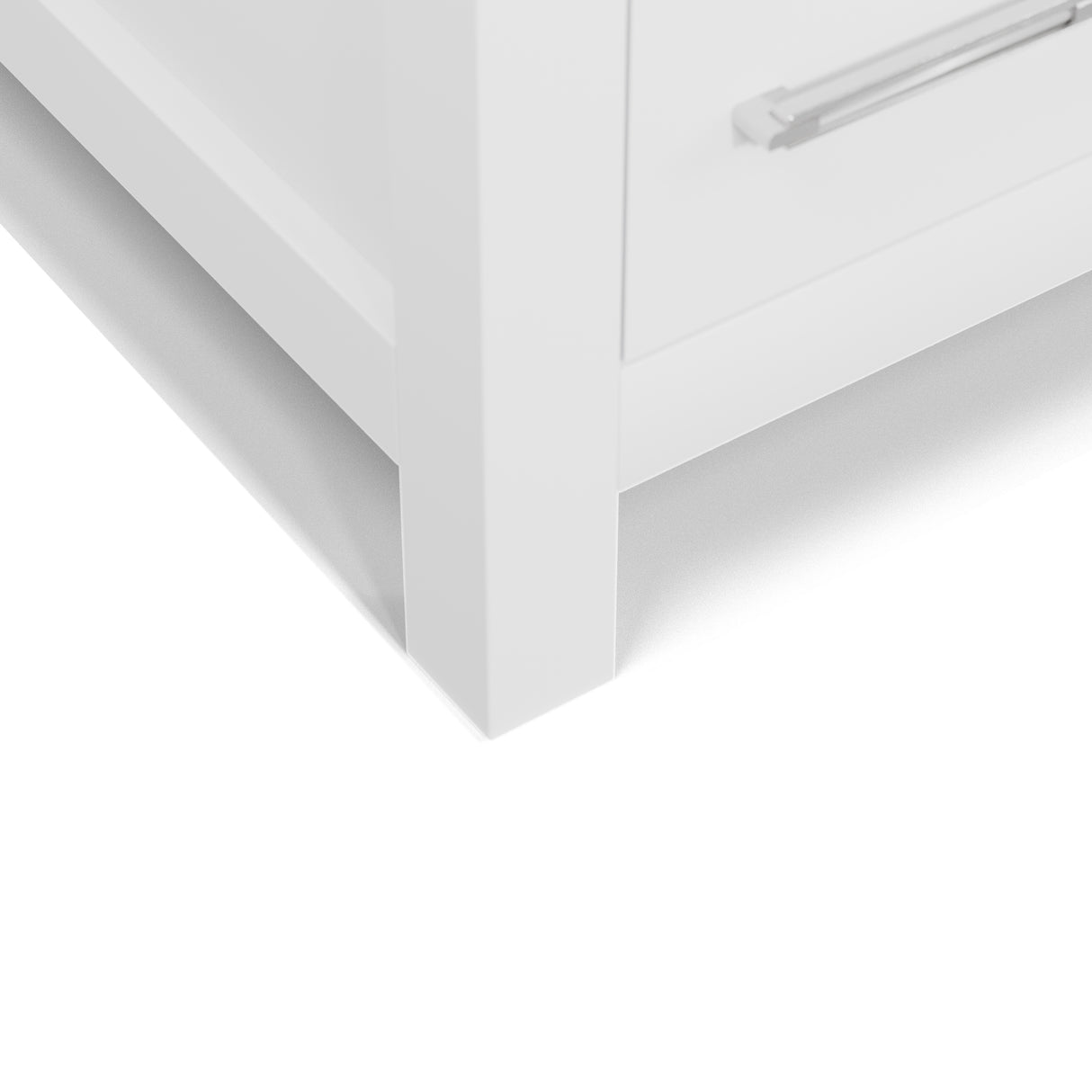 Caroline Parkway 78" Double Bathroom Vanity Cabinet with Sink and White Quartz Top