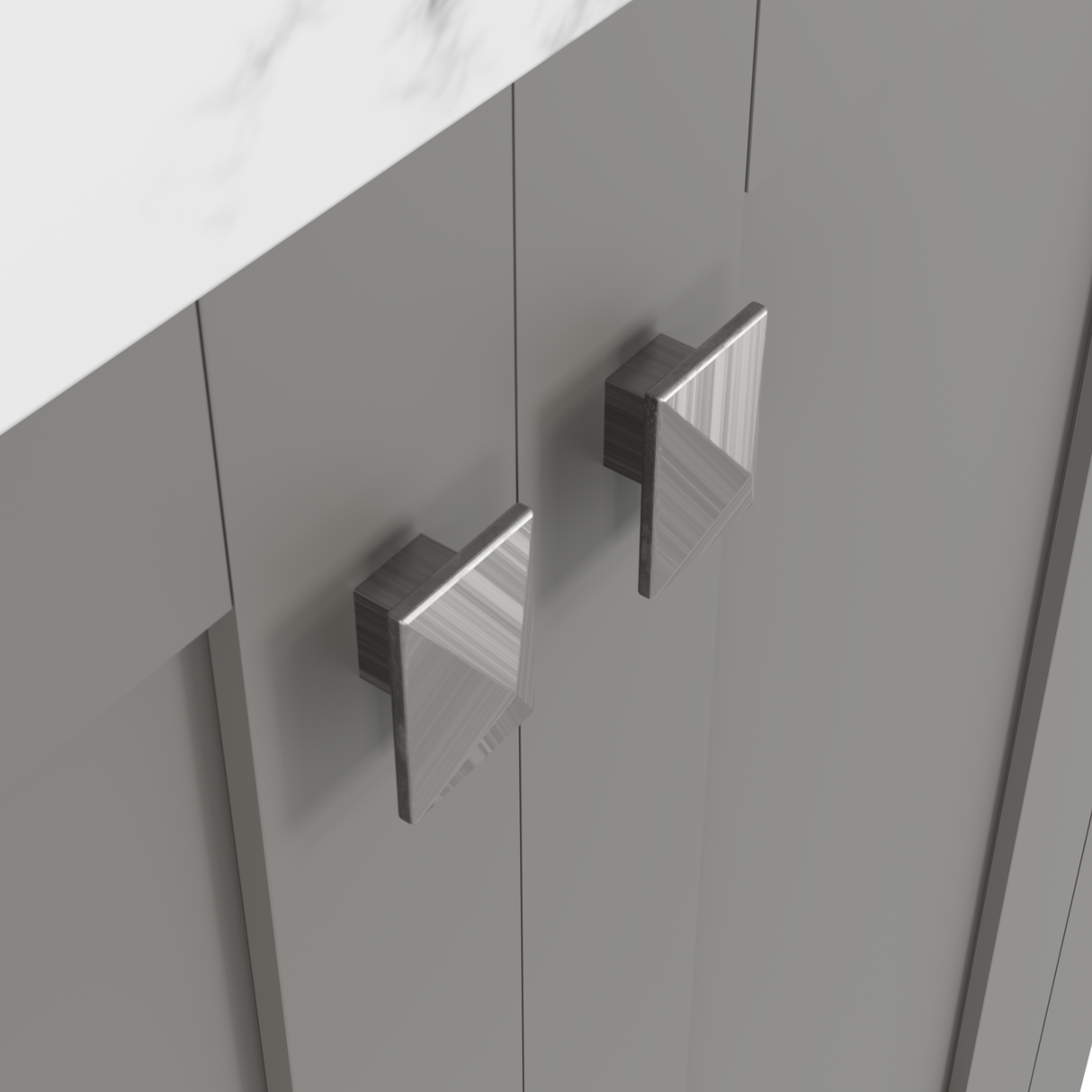 Caroline Avenue 24" Single Bathroom Vanity Cabinet with Sink and Cultured Marble Top