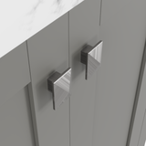 Caroline Avenue 24" Single Bathroom Vanity Cabinet with Sink and Cultured Marble Top