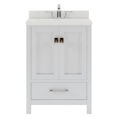 Caroline Avenue 24" Freestanding Single Bathroom Vanity with Sink and Cultured Marble Top