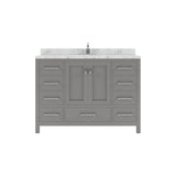 Caroline Avenue 48" Single Bathroom Vanity Cabinet with Sink and Cultured Marble Top