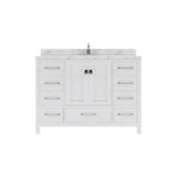 Caroline Avenue 48" Single Bathroom Vanity Cabinet with Sink and Cultured Marble Top