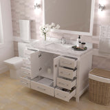 Caroline Avenue 48" Single Bathroom Vanity Cabinet with Sink and Cultured Marble Top