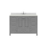 Caroline Avenue 48" Single Bathroom Vanity Cabinet with Sink and Cultured Marble Top