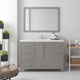 Caroline Avenue 48" Single Bathroom Vanity Cabinet with Sink and Cultured Marble Top