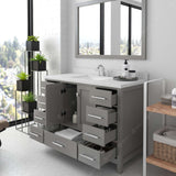 Caroline Avenue 48" Single Bathroom Vanity Cabinet with Sink and Cultured Marble Top