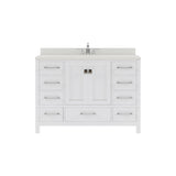 Caroline Avenue 48" Single Bathroom Vanity Cabinet with Sink and Cultured Marble Top