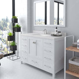 Caroline Avenue 48" Single Bathroom Vanity Cabinet with Sink and Cultured Marble Top