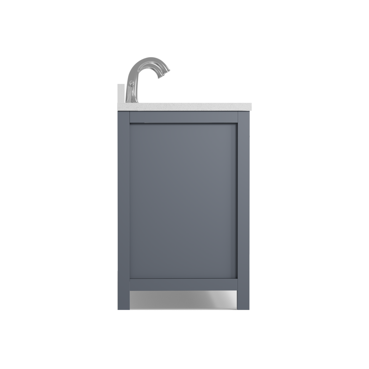 Caroline 72" Double Vanity Cabinet with Sink and White Quartz Top