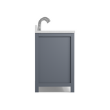 Caroline 72" Double Vanity Cabinet with Sink and White Quartz Top