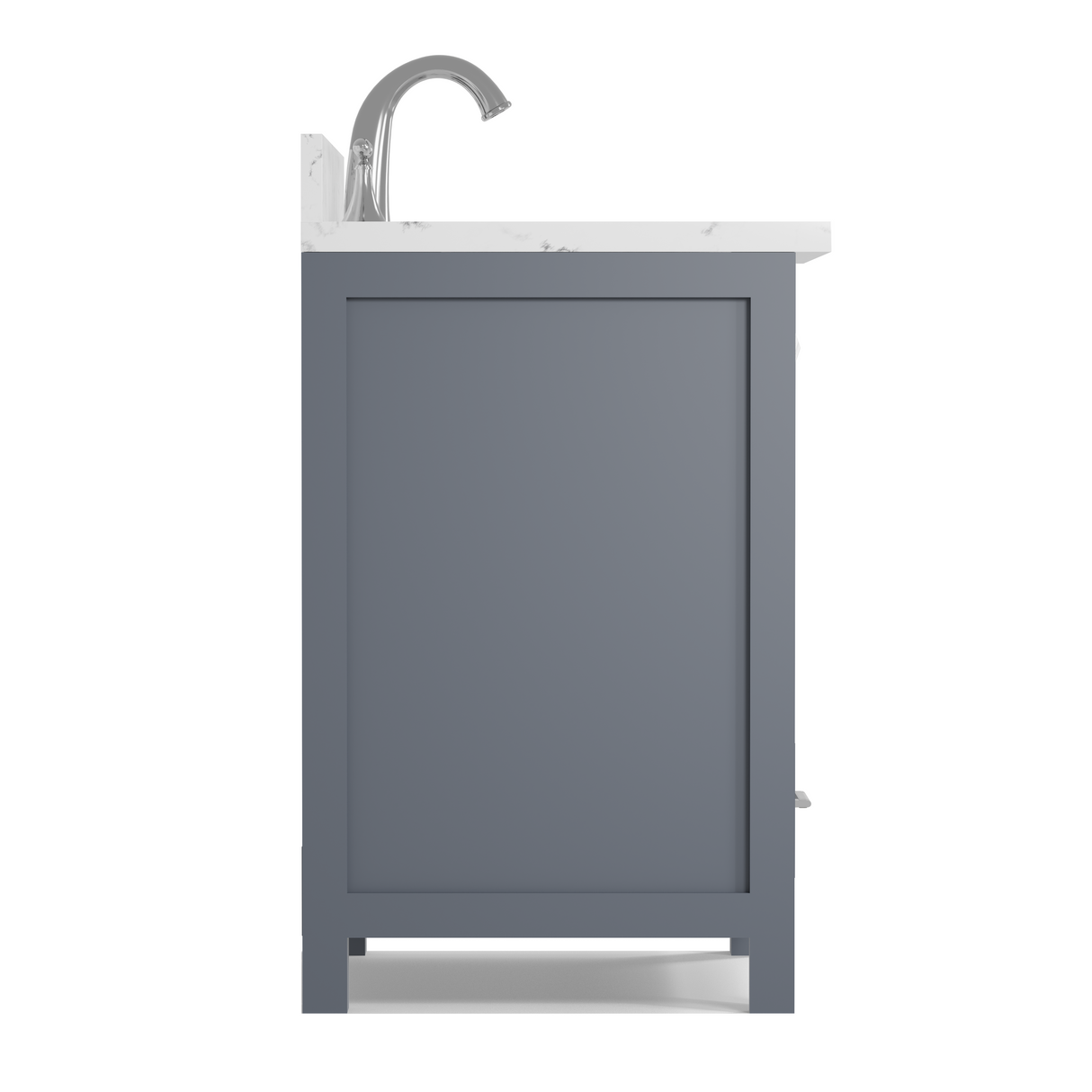 Caroline Avenue 24" Freestanding Single Vanity with Sink and Cultured Marble Top