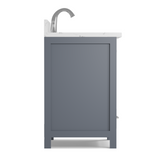 Caroline Avenue 24" Freestanding Single Vanity with Sink and Cultured Marble Top