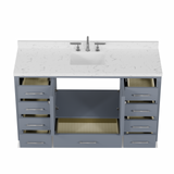Caroline Avenue 60" Single Vanity Cabinet with Sink and Cultured Marble Top