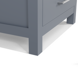 Caroline Avenue 24" Freestanding Single Vanity with Sink and Cultured Marble Top
