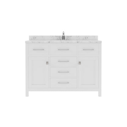 Caroline 48" Single Vanity Cabinet with Sink and Cultured Marble Top