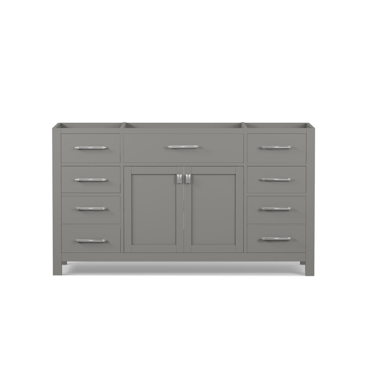 single sink vanity base only grey