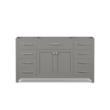 single sink vanity base only grey