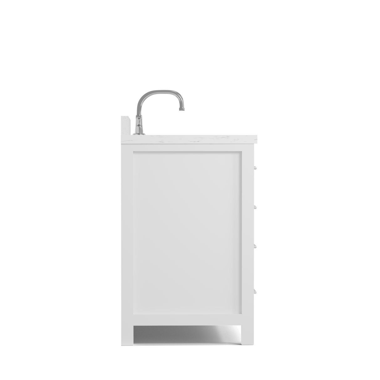 Caroline Avenue 60" Single Vanity Cabinet with Sink and Cultured Marble Top