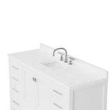 Caroline Avenue 60" Single Vanity Cabinet with Sink and Cultured Marble Top