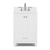 Caroline Avenue 24" Freestanding Single Vanity with Sink and Cultured Marble Top