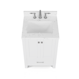 Caroline Avenue 24" Freestanding Single Vanity with Sink and Cultured Marble Top