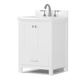 Caroline Avenue 24" Freestanding Single Vanity with Sink and Cultured Marble Top