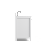 Caroline 60" Double Vanity Cabinet with Sink and Carrara Marble Top