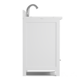 Caroline Avenue 24" Freestanding Single Vanity with Sink and Cultured Marble Top