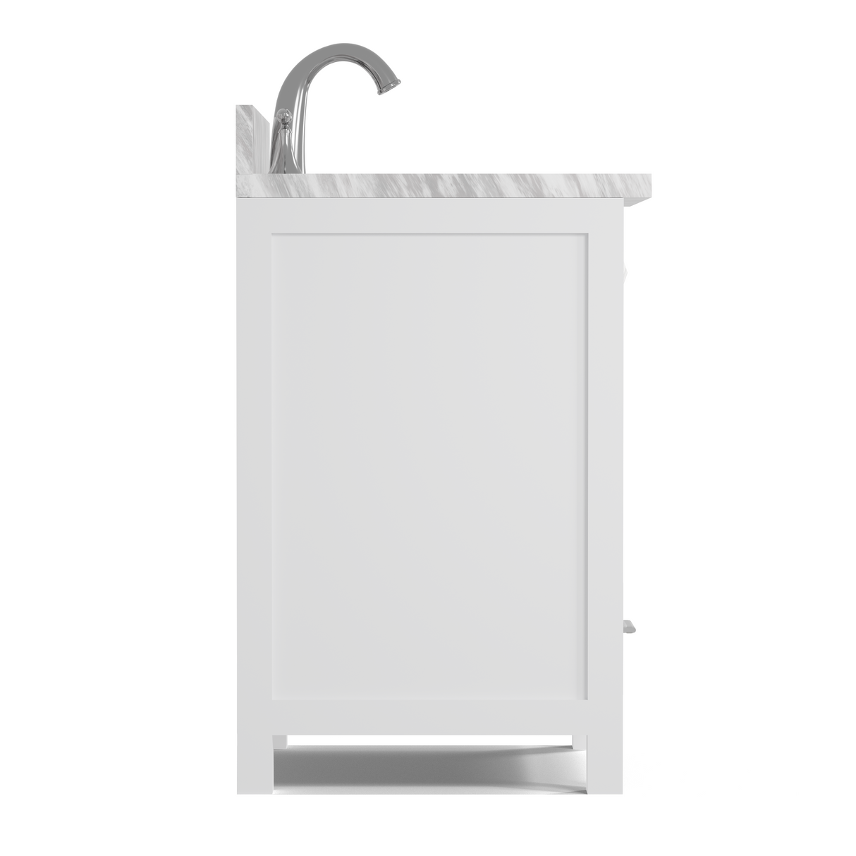Caroline Avenue 24" Single Vanity Cabinet with Sink and Carrara Marble Top