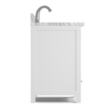 Caroline Avenue 24" Single Vanity Cabinet with Sink and Carrara Marble Top