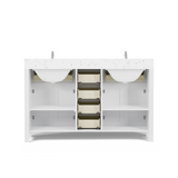 Caroline 60" Double Vanity with Sink and Cultured Marble Top